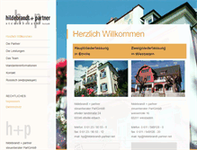 Tablet Screenshot of hildebrandt-partner.net